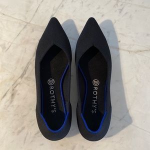 Rothy’s The Point flat in classic black